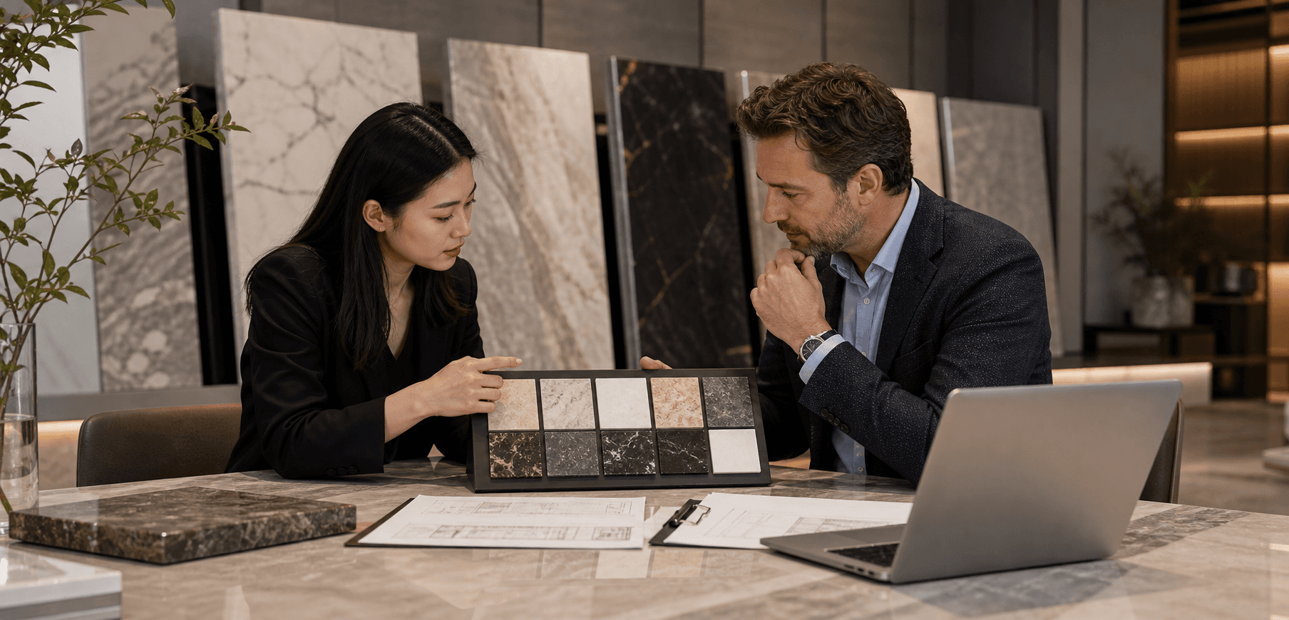 Useful references for specifying and sourcing natural stone. visual reference