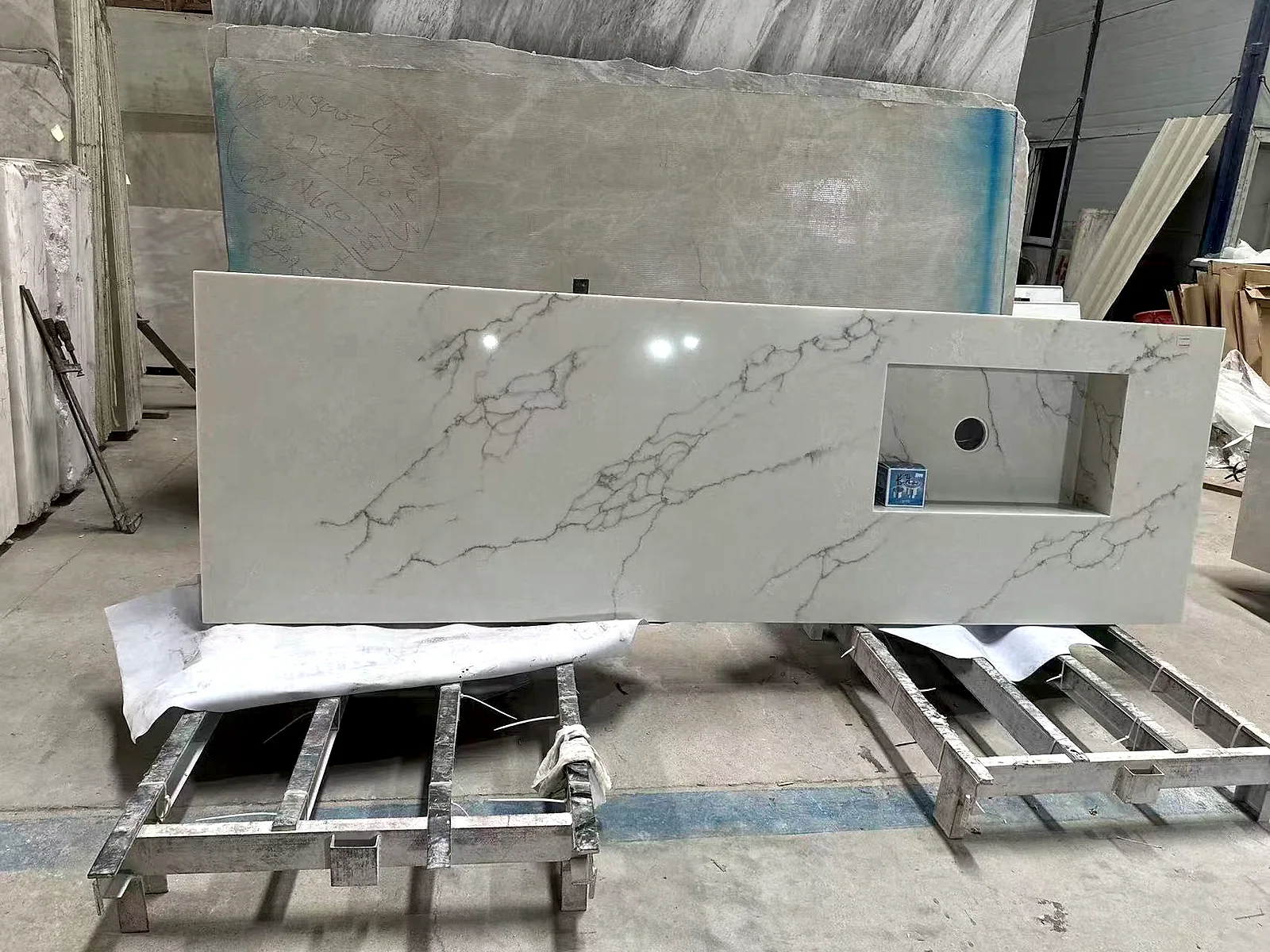 Stone Cabinet & Basin Slab natural stone slab reference 03 for countertop, vanity, and interior project review
